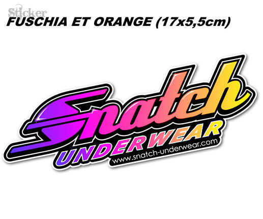 Sticker SNATCH Underwear FUSCHIA & ORANGE