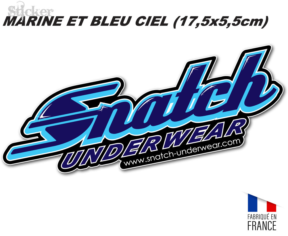 Sticker SNATCH Underwear MARINE & BLEU CIEL