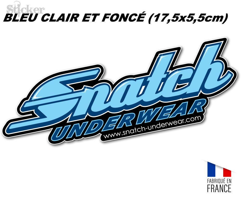 Sticker SNATCH Underwear BLEU CLAIR & FONCÉ