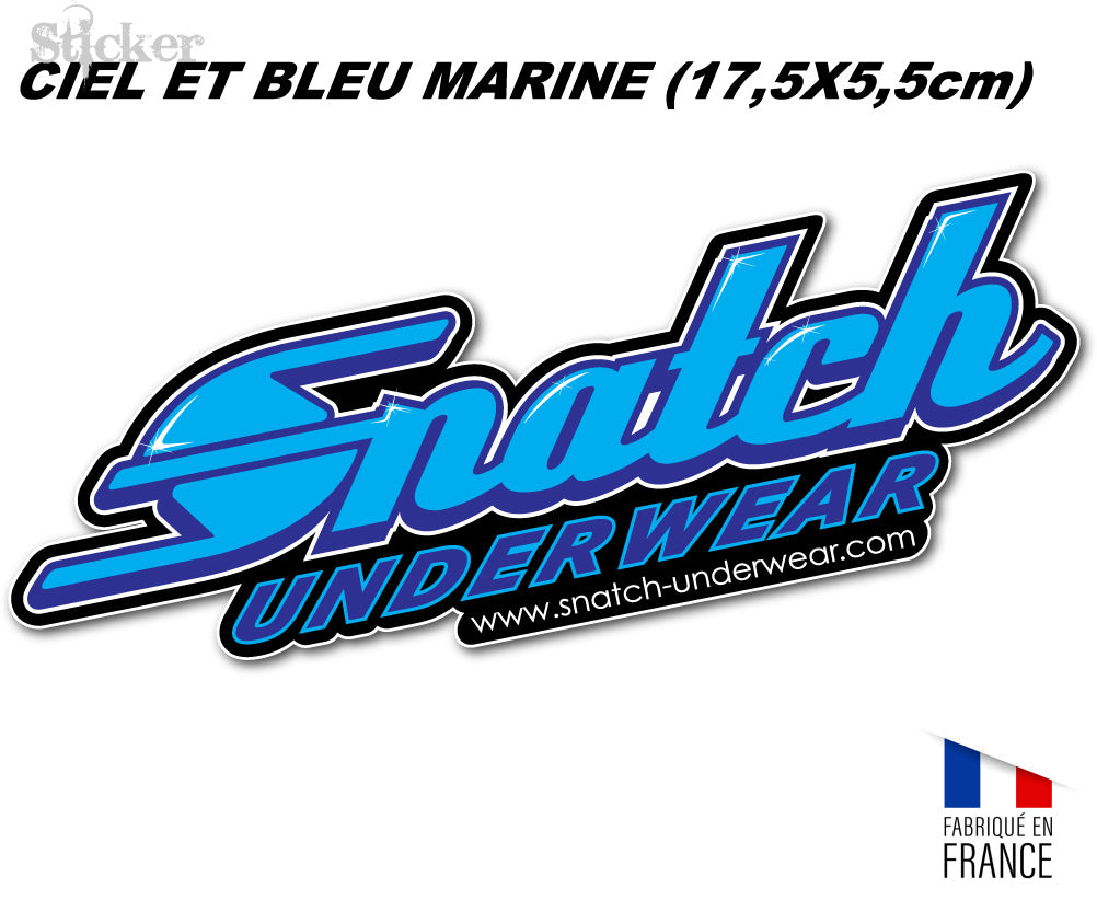 Sticker SNATCH Underwear BLEU CIEL & NAVY