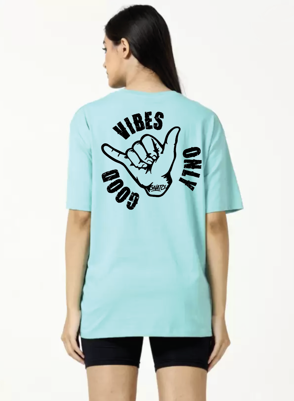 Tee-shirt Snatch femme oversize GOOD VIBES