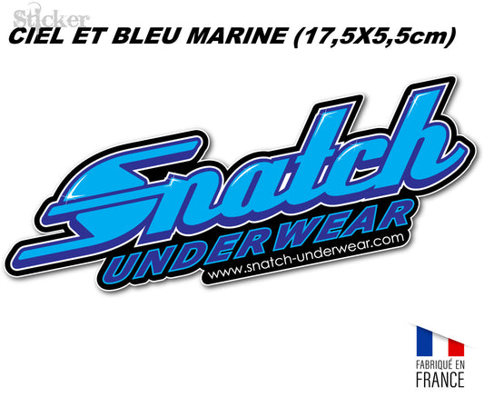 Sticker SNATCH Underwear BLEU CIEL & MARINE